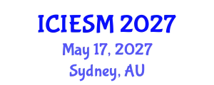 International Conference on Innovation, Entrepreneurship and Strategic Management (ICIESM) May 17, 2027 - Sydney, Australia