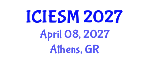 International Conference on Innovation, Entrepreneurship and Strategic Management (ICIESM) April 08, 2027 - Athens, Greece