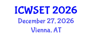 International Conference on Women in Science, Engineering and Technology (ICWSET) December 27, 2026 - Vienna, Austria