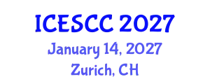 International Conference on Earth Science and Climate Change (ICESCC) January 14, 2027 - Zurich, Switzerland