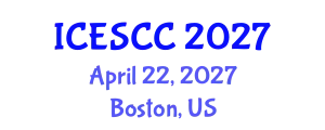 International Conference on Earth Science and Climate Change (ICESCC) April 22, 2027 - Boston, United States