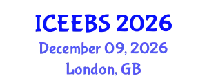 International Conference on Ecological, Environmental and Biological Sciences (ICEEBS) December 09, 2026 - London, United Kingdom