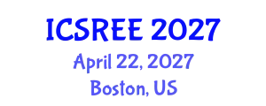 International Conference on Sustainable and Renewable Energy Engineering (ICSREE) April 22, 2027 - Boston, United States
