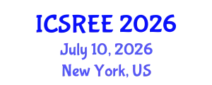 International Conference on Sustainable and Renewable Energy Engineering (ICSREE) July 10, 2026 - New York, United States