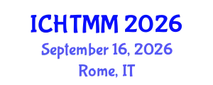 International Conference on Hospitality, Tourism Marketing and Management (ICHTMM) September 16, 2026 - Rome, Italy