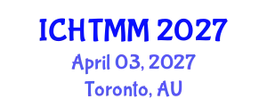 International Conference on Hospitality, Tourism Marketing and Management (ICHTMM) April 03, 2027 - Toronto, Australia
