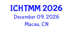 International Conference on Hospitality, Tourism Marketing and Management (ICHTMM) December 09, 2026 - Macau, China