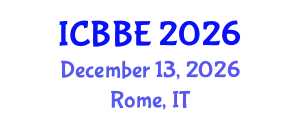 International Conference on Biophysical and Biomedical Engineering (ICBBE) December 13, 2026 - Rome, Italy