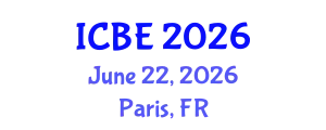 International Conference on Biomedical Engineering (ICBE) June 22, 2026 - Paris, France