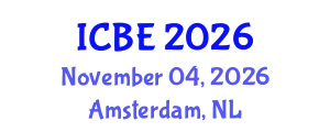 International Conference on Biomedical Engineering (ICBE) November 04, 2026 - Amsterdam, Netherlands