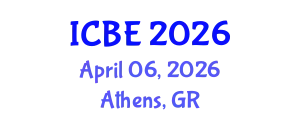 International Conference on Biomedical Engineering (ICBE) April 06, 2026 - Athens, Greece
