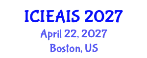 International Conference on Industrial, Engineering and Applied Intelligent Systems (ICIEAIS) April 22, 2027 - Boston, United States