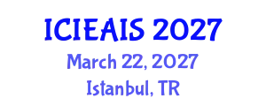 International Conference on Industrial, Engineering and Applied Intelligent Systems (ICIEAIS) March 22, 2027 - Istanbul, Turkey