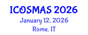 International Conference on Orthopedics, Sports Medicine and Arthroscopic Surgery (ICOSMAS) January 12, 2026 - Rome, Italy