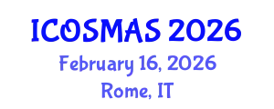International Conference on Orthopedics, Sports Medicine and Arthroscopic Surgery (ICOSMAS) February 16, 2026 - Rome, Italy