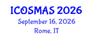 International Conference on Orthopedics, Sports Medicine and Arthroscopic Surgery (ICOSMAS) September 16, 2026 - Rome, Italy