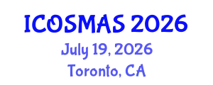 International Conference on Orthopedics, Sports Medicine and Arthroscopic Surgery (ICOSMAS) July 19, 2026 - Toronto, Canada