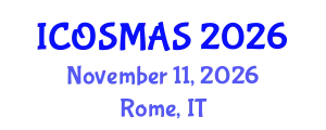 International Conference on Orthopedics, Sports Medicine and Arthroscopic Surgery (ICOSMAS) November 11, 2026 - Rome, Italy