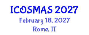 International Conference on Orthopedics, Sports Medicine and Arthroscopic Surgery (ICOSMAS) February 18, 2027 - Rome, Italy