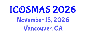International Conference on Orthopedics, Sports Medicine and Arthroscopic Surgery (ICOSMAS) November 15, 2026 - Vancouver, Canada