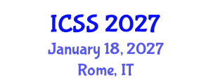 International Conference on Sports Science (ICSS) January 18, 2027 - Rome, Italy