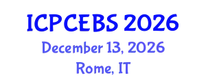 International Conference on Psychology, Cognitive, Education and Behavioral Sciences (ICPCEBS) December 13, 2026 - Rome, Italy