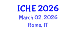 International Conference on Higher Education (ICHE) March 02, 2026 - Rome, Italy