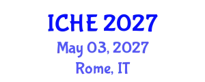 International Conference on Higher Education (ICHE) May 03, 2027 - Rome, Italy