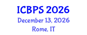 International Conference on Behavioral and Psychological Sciences (ICBPS) December 13, 2026 - Rome, Italy