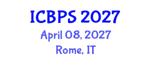 International Conference on Behavioral and Psychological Sciences (ICBPS) April 08, 2027 - Rome, Italy