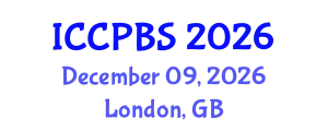 International Conference on Cognitive, Psychological and Behavioral Sciences (ICCPBS) December 09, 2026 - London, United Kingdom