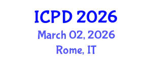 International Conference on Population and Development (ICPD) March 02, 2026 - Rome, Italy