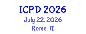 International Conference on Population and Development (ICPD) July 22, 2026 - Rome, Italy
