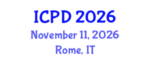 International Conference on Population and Development (ICPD) November 11, 2026 - Rome, Italy