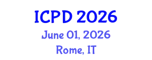 International Conference on Population and Development (ICPD) June 01, 2026 - Rome, Italy