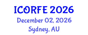 International Conference on Operations Research and Financial Engineering (ICORFE) December 02, 2026 - Sydney, Australia