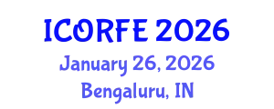 International Conference on Operations Research and Financial Engineering (ICORFE) January 26, 2026 - Bengaluru, India
