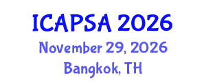 International Conference on Atomic Physics, Systems and Applications (ICAPSA) November 29, 2026 - Bangkok, Thailand