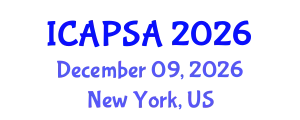 International Conference on Atomic Physics, Systems and Applications (ICAPSA) December 09, 2026 - New York, United States