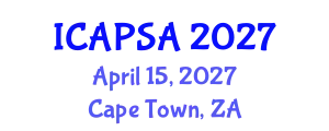International Conference on Atomic Physics, Systems and Applications (ICAPSA) April 15, 2027 - Cape Town, South Africa