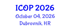 International Conference on Optics and Photonics (ICOP) October 04, 2026 - Dubrovnik, Croatia