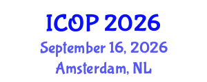 International Conference on Optics and Photonics (ICOP) September 16, 2026 - Amsterdam, Netherlands