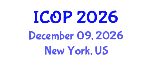 International Conference on Optics and Photonics (ICOP) December 09, 2026 - New York, United States