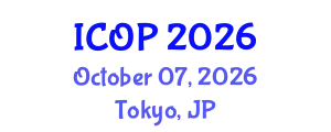 International Conference on Optics and Photonics (ICOP) October 07, 2026 - Tokyo, Japan