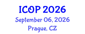 International Conference on Optics and Photonics (ICOP) September 06, 2026 - Prague, Czechia
