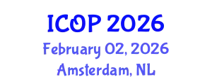 International Conference on Optics and Photonics (ICOP) February 02, 2026 - Amsterdam, Netherlands