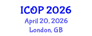 International Conference on Optics and Photonics (ICOP) April 20, 2026 - London, United Kingdom
