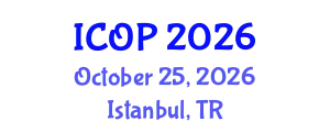 International Conference on Optics and Photonics (ICOP) October 25, 2026 - Istanbul, Turkey