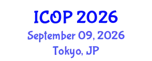 International Conference on Optics and Photonics (ICOP) September 09, 2026 - Tokyo, Japan