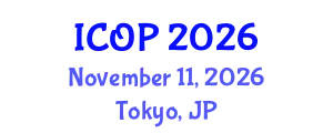 International Conference on Optics and Photonics (ICOP) November 11, 2026 - Tokyo, Japan